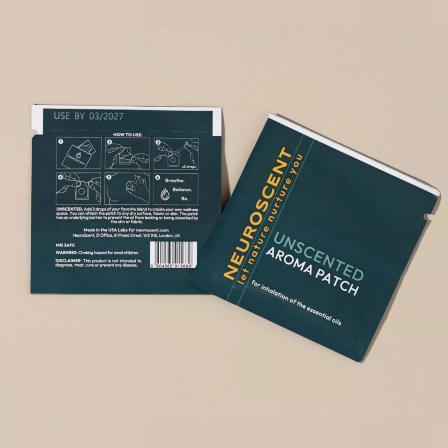 NeuroScent Unscented Aroma Patches 10 Pack