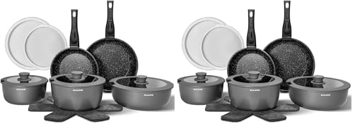 Non Stick Pots and Pans Set 17 Piece