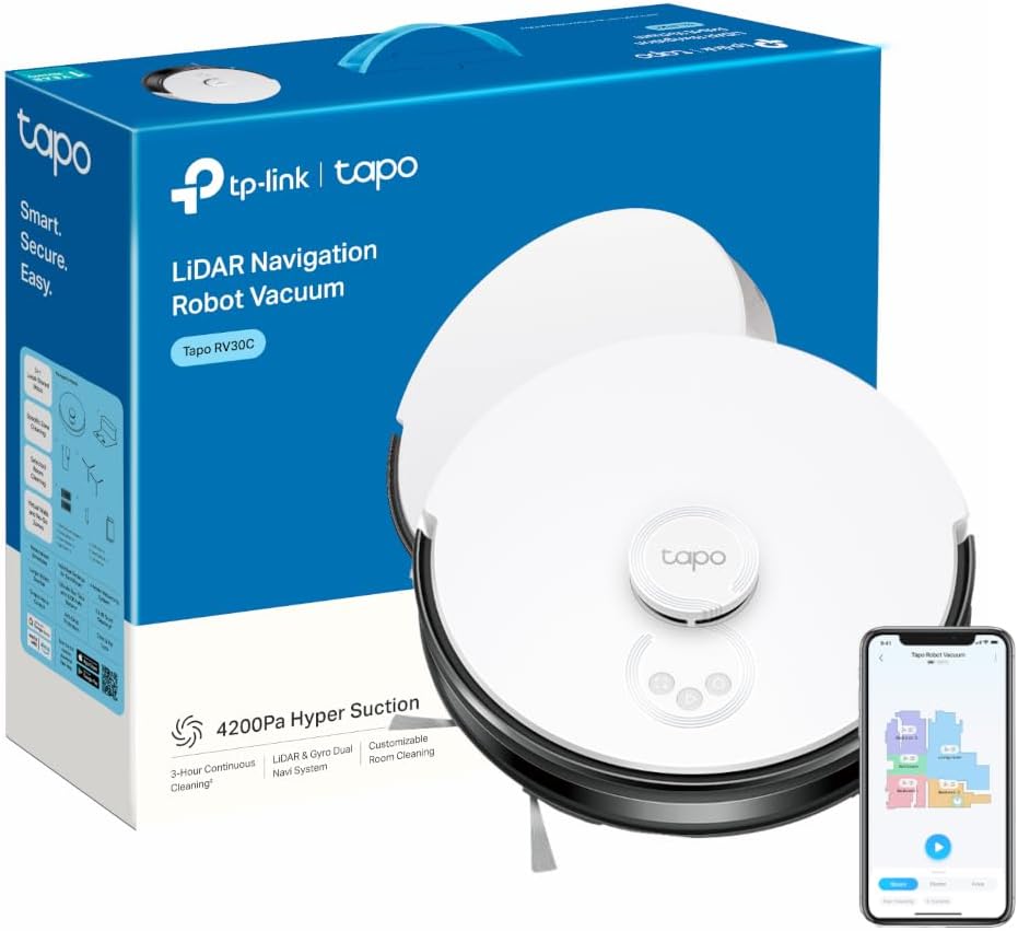 Tapo RV30 Max Plus Robot Vacuum Cleaner