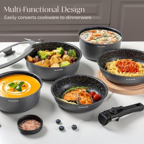 Non Stick Pots and Pans Set 17 Piece