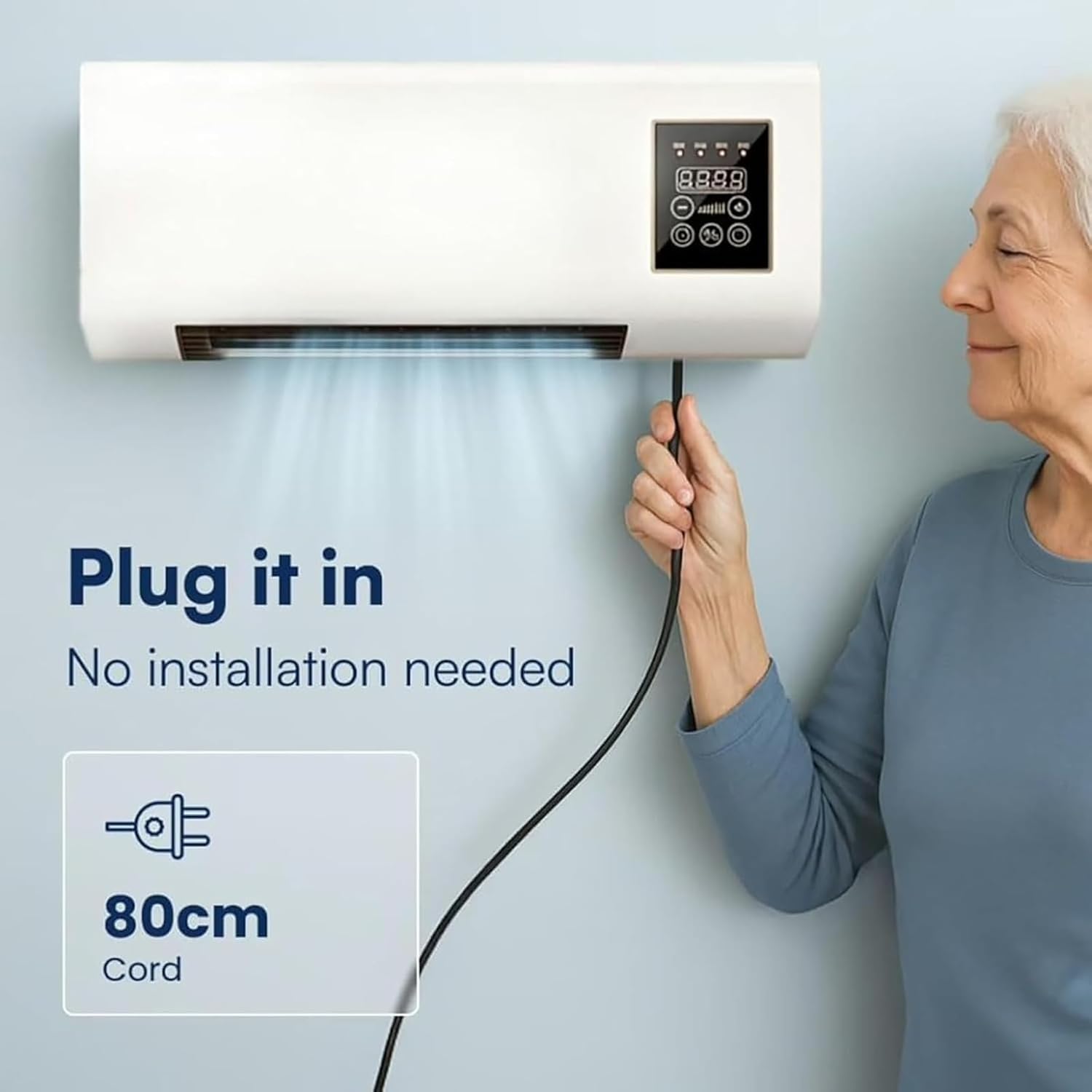 Wall Mounted Cooling & Heating Fan