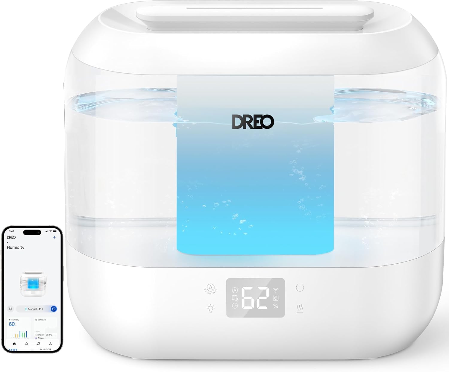 DREO Humidifier for Bedroom Baby 4L