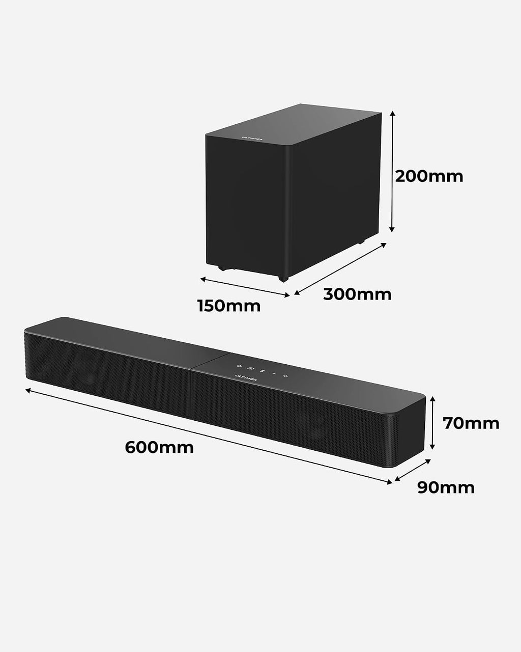 ULTIMEA Soundbar with Wireless Subwoofer