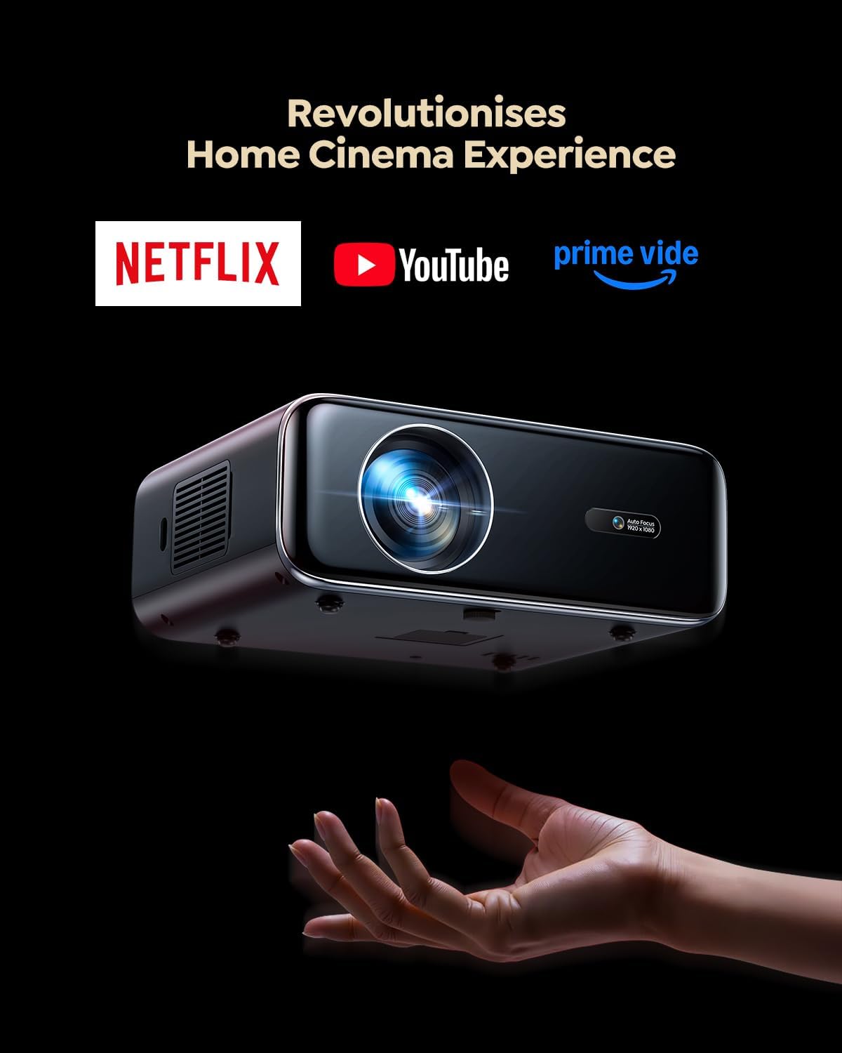 Smart 4K Projector 1400ANSI FHD 1080P