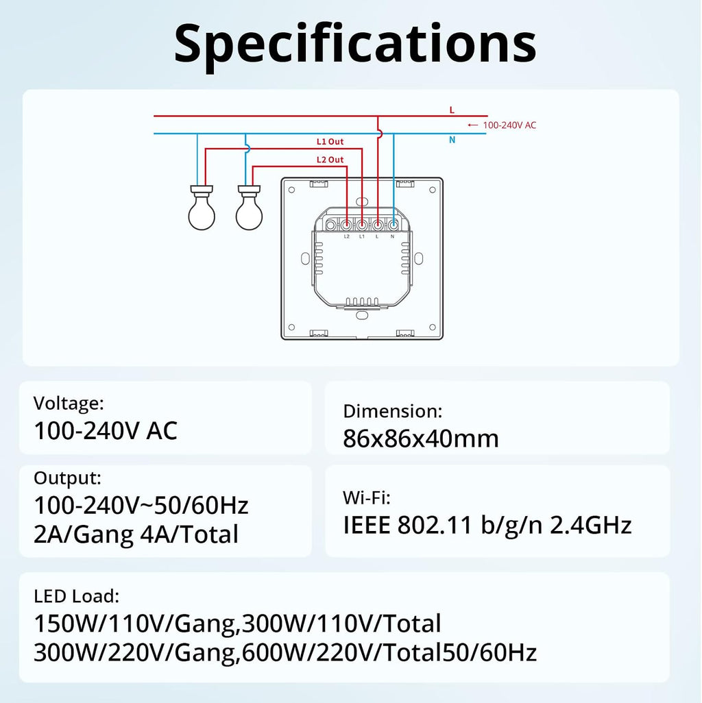 SONOFF NSPanel WiFi Smart Light Switch