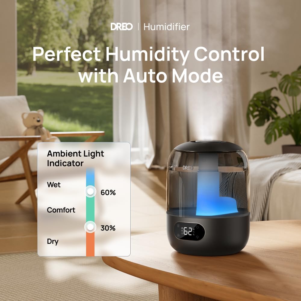 Dreo Humidifier for Bedroom with Sensor