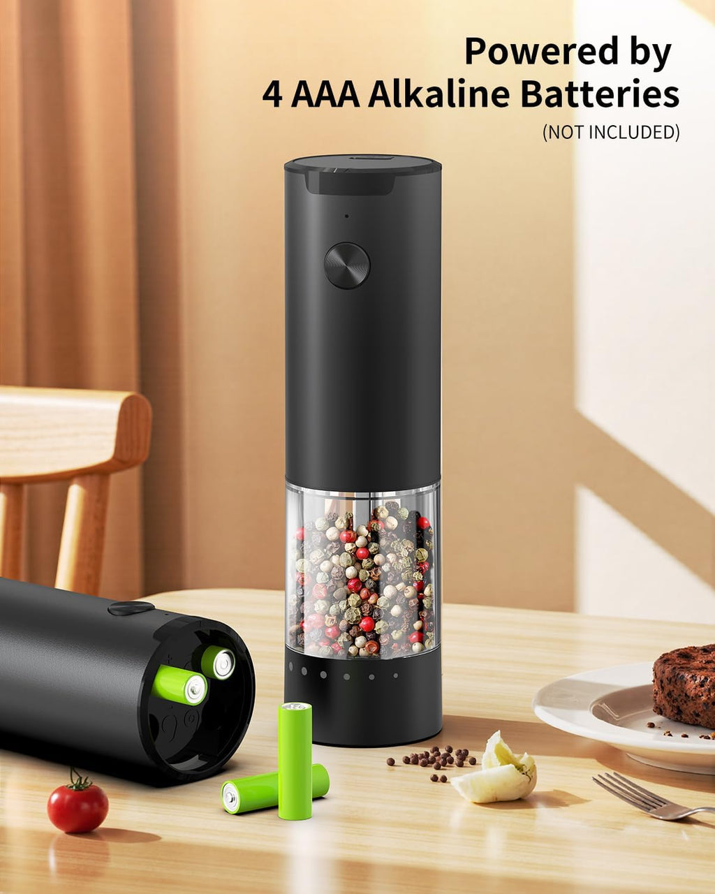 CIRCLE JOY Electric Salt & Pepper Grinder Set