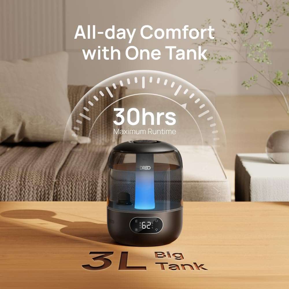 Dreo Humidifier for Bedroom with Sensor