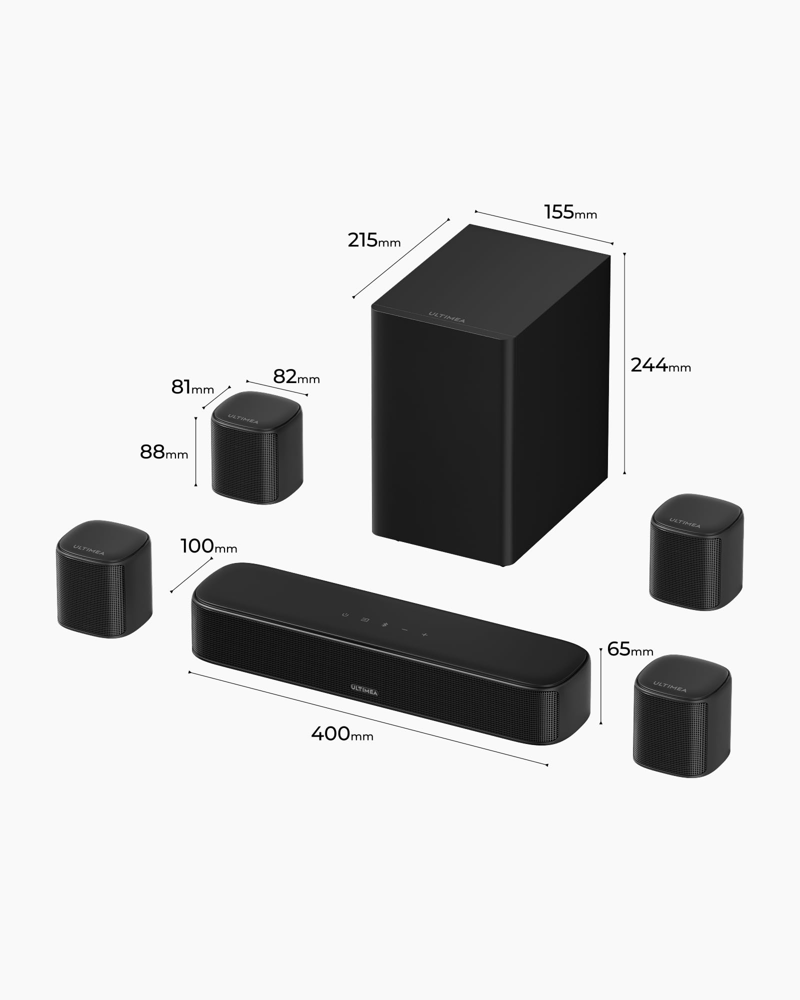 ULTIMEA Soundbar with Wireless Subwoofer
