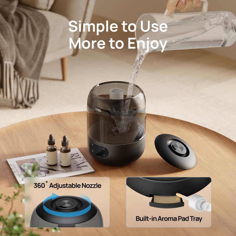 Dreo Humidifier for Bedroom with Sensor