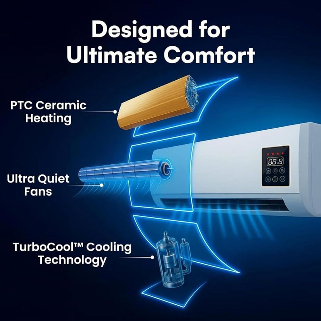 Wall Mounted Cooling & Heating Fan