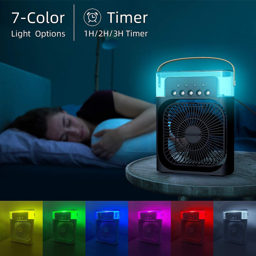 NTMY Mini Air Cooler USB Desk Fan