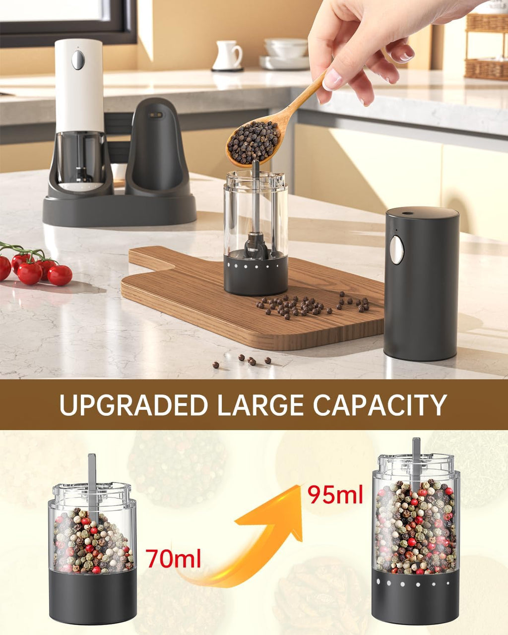 CIRCLE JOY Electric Salt & Pepper Grinder Set