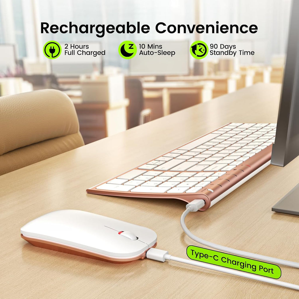 seenda Slim Wireless Keyboard & Mouse Set