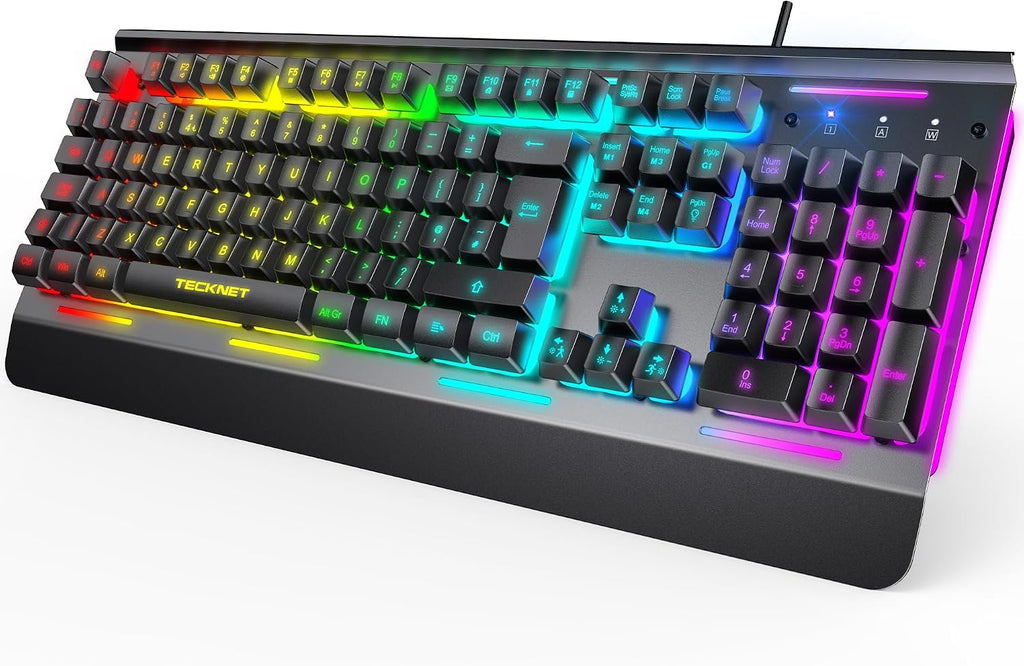 TECKNET RGB Gaming Keyboard UK Layout