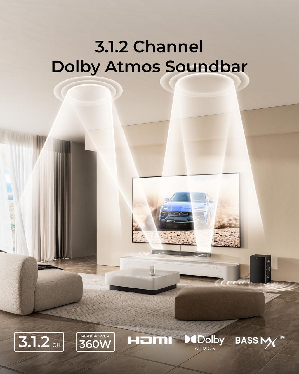 ULTIMEA Soundbar with Wireless Subwoofer