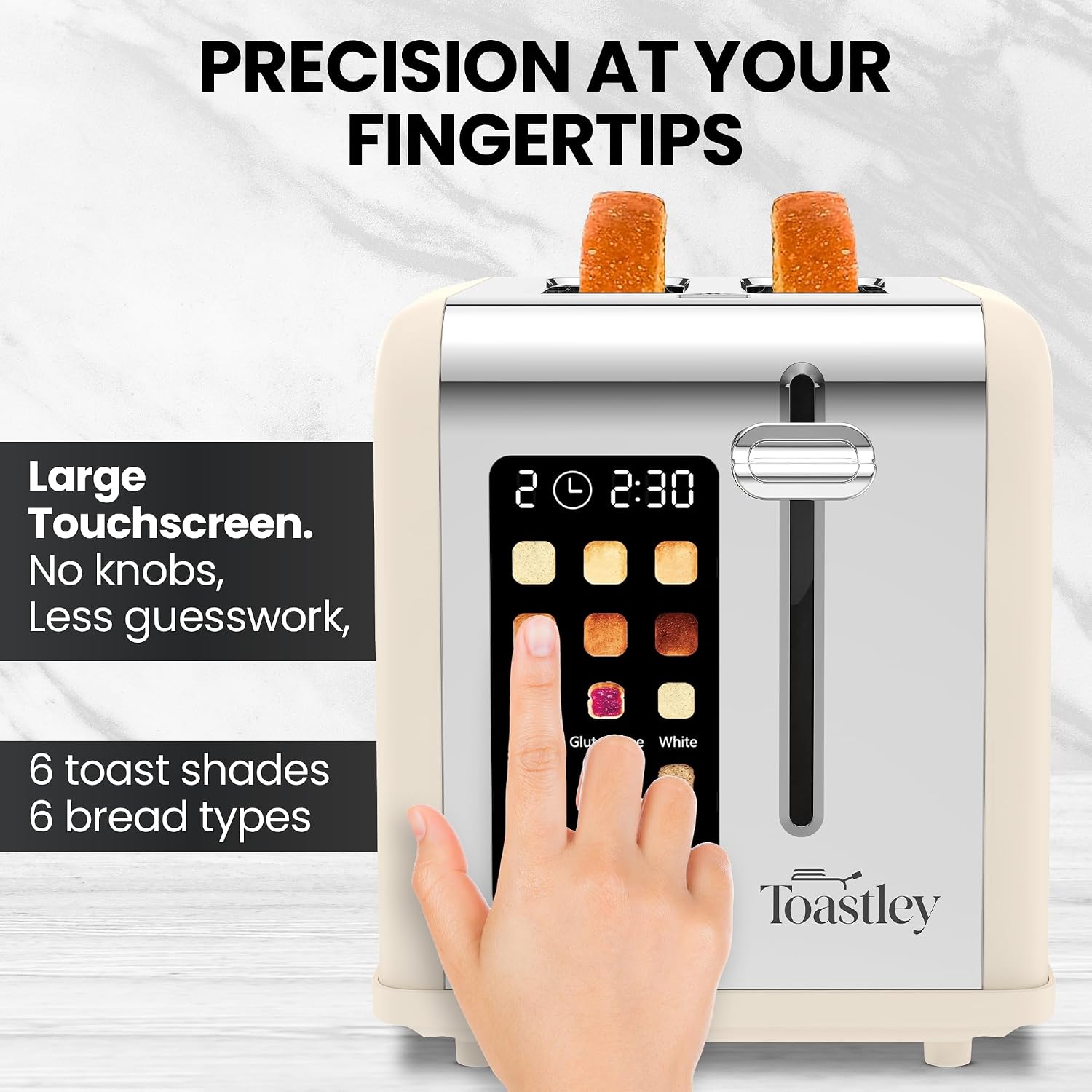 Toastley 2 Slice Smart Toaster