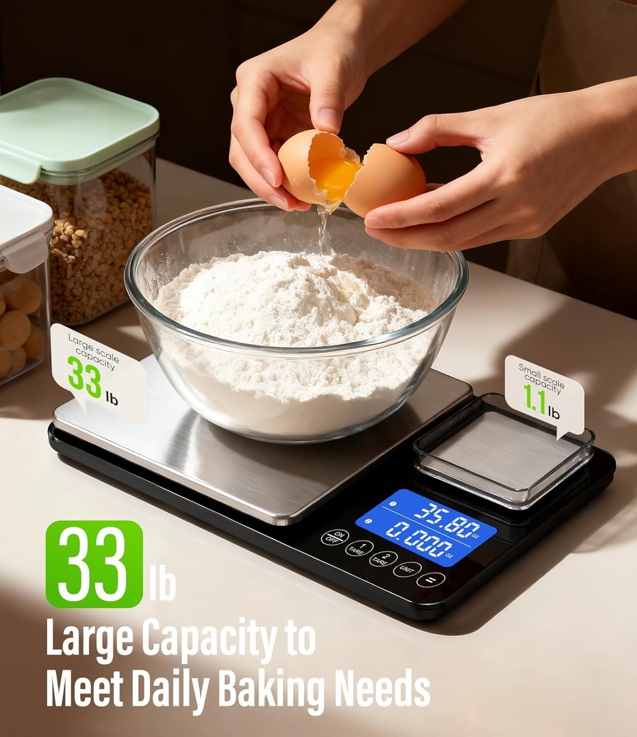 Dual Platform Kitchen Scales