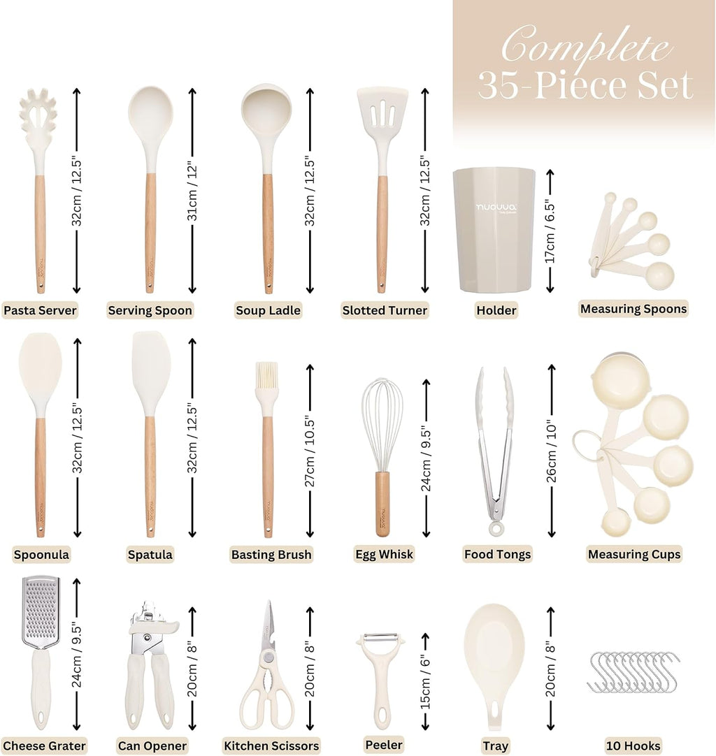 Nuovva Kitchen Utensils Set 35pcs