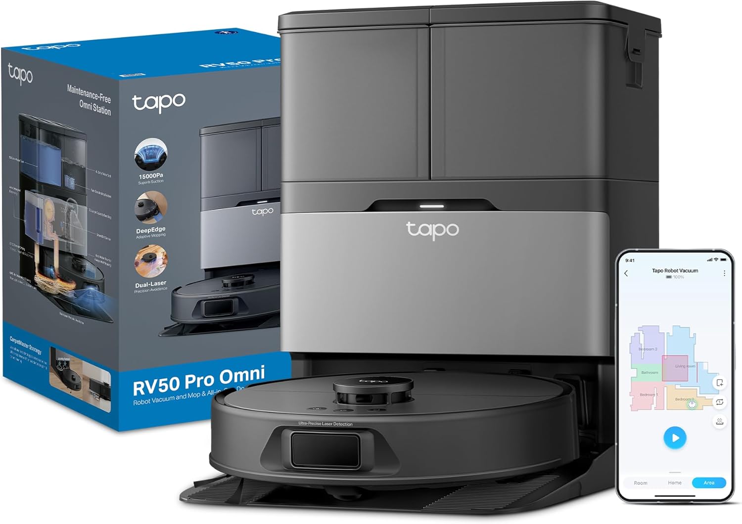 Tapo RV30 Max Plus Robot Vacuum Cleaner