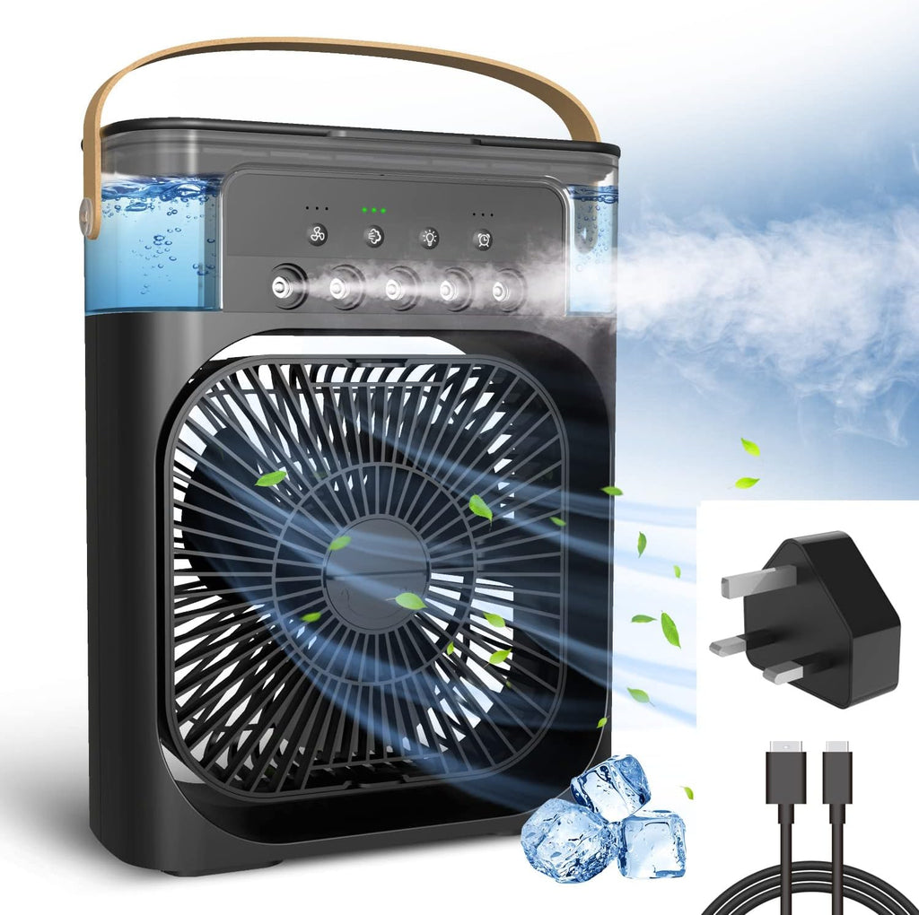 NTMY Mini Air Cooler USB Desk Fan