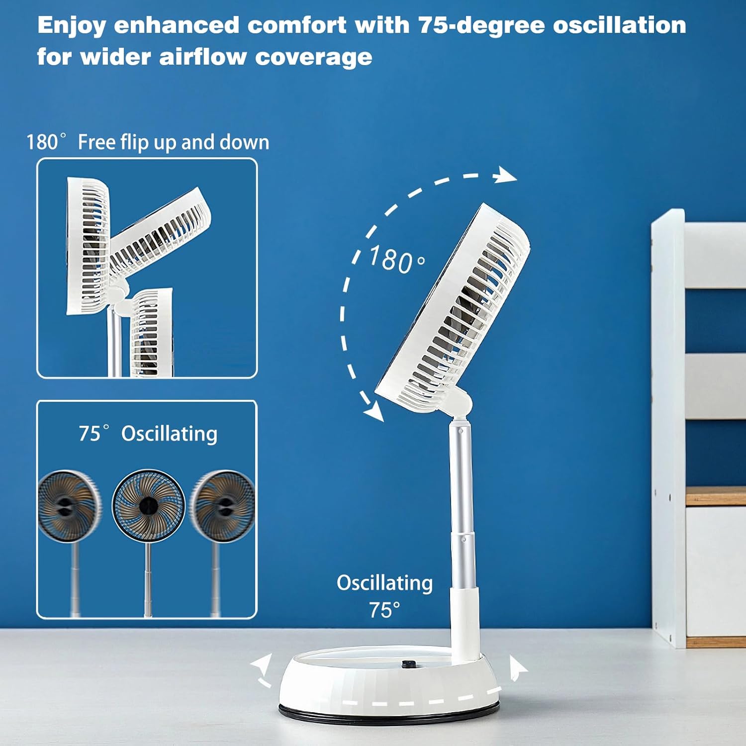 Portable Oscillating Pedestal Fan