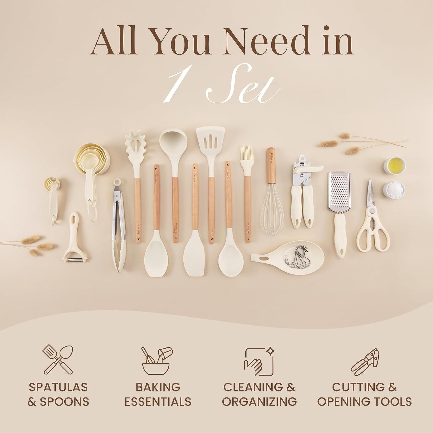 Nuovva Kitchen Utensils Set 35pcs