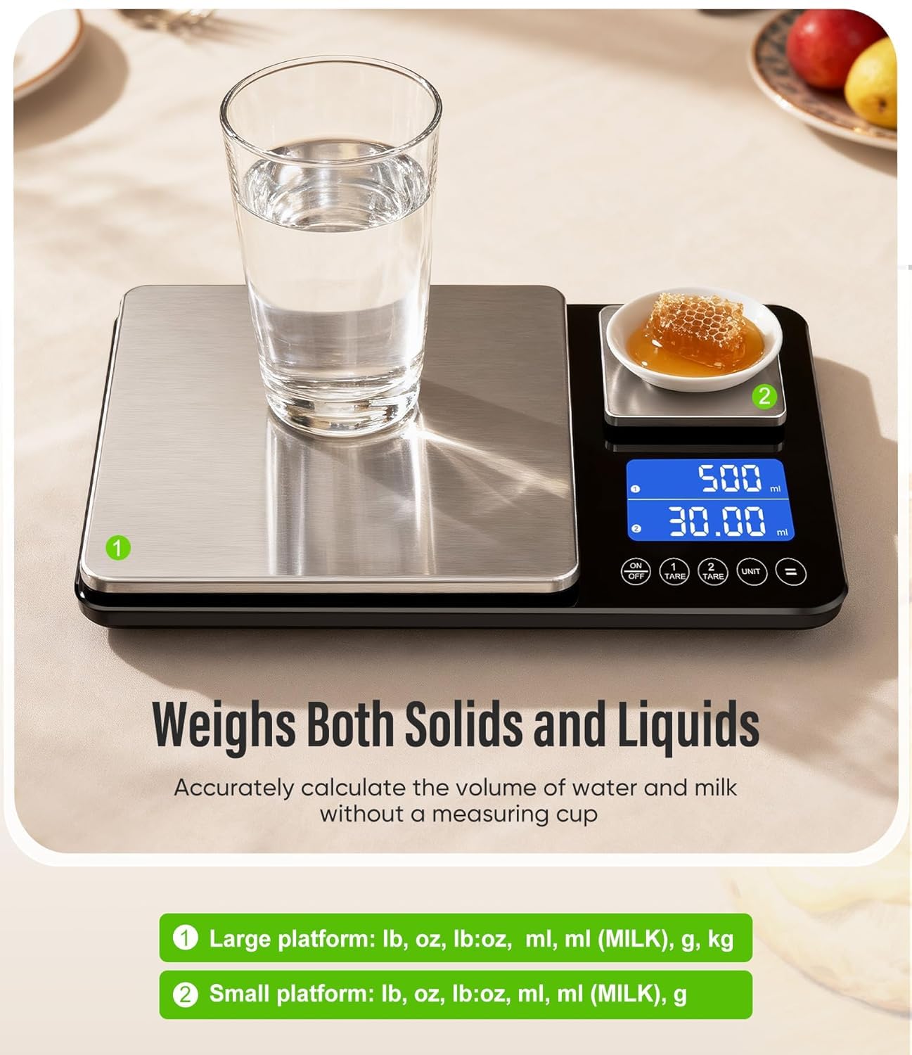 Dual Platform Kitchen Scales