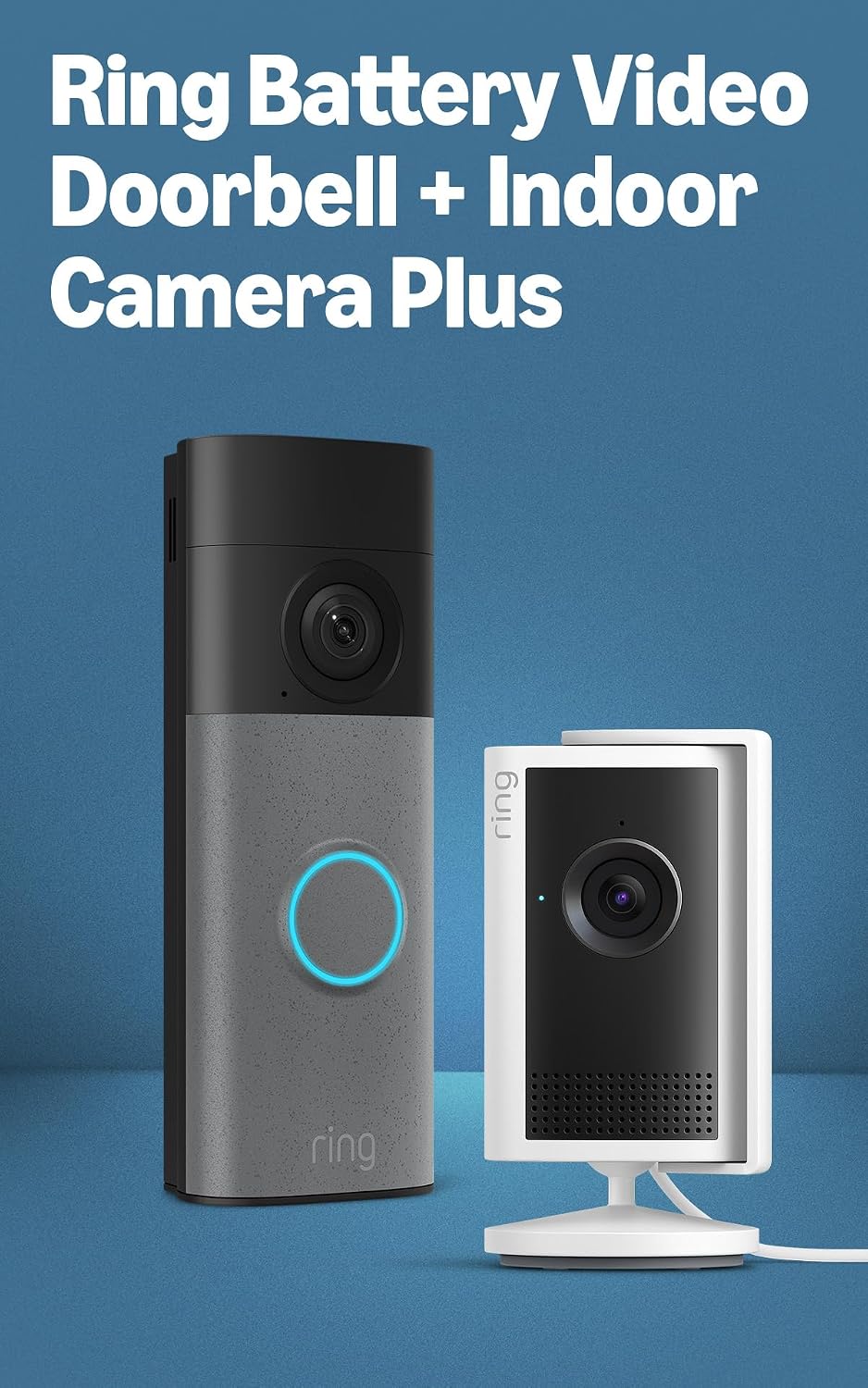 All-new Ring Battery Video Doorbell + Ring Indoor Camera