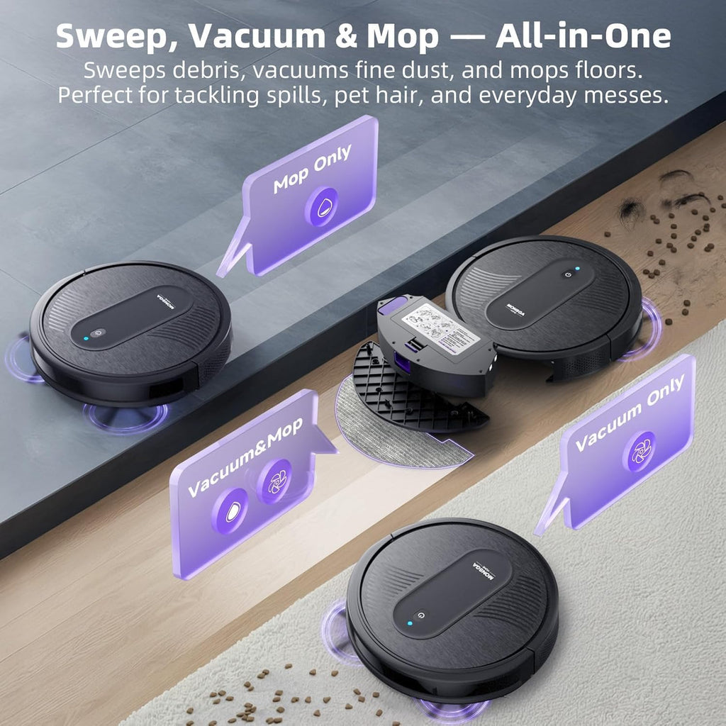 MONSGA Robot Vacuum Cleaner with Mop