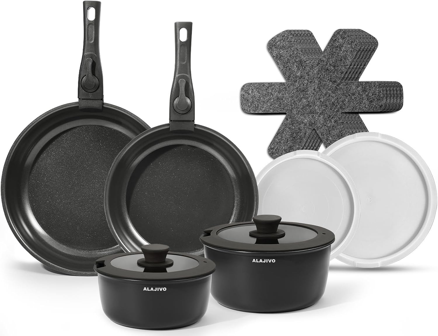Non Stick Pots and Pans Set 17 Piece