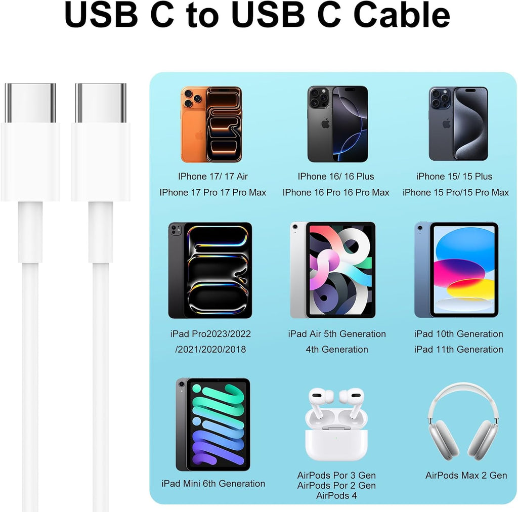 Apple MFi Certified iPhone Charger & Lightning Cable