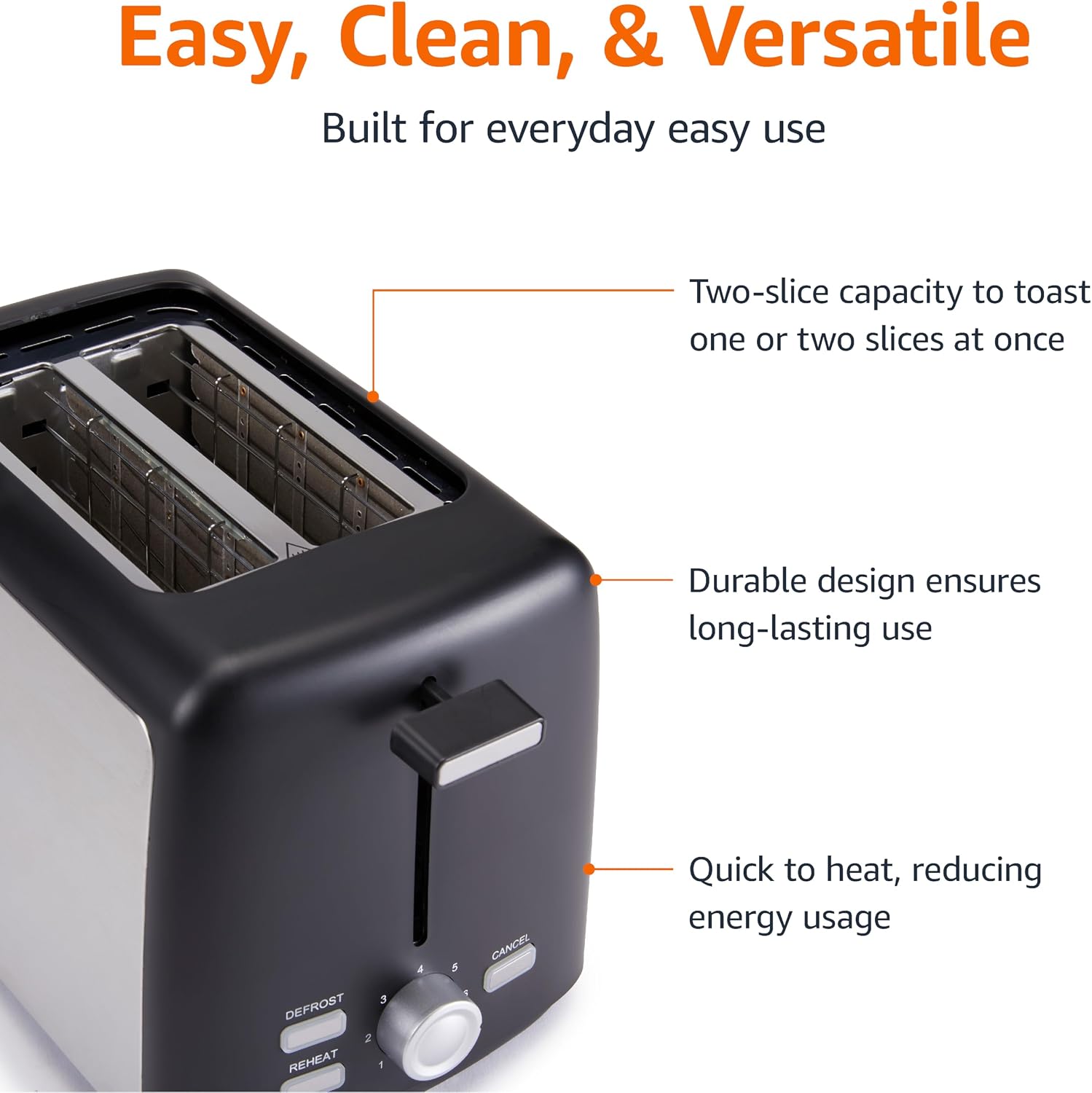 Amazon Basics 4 Slice Toaster