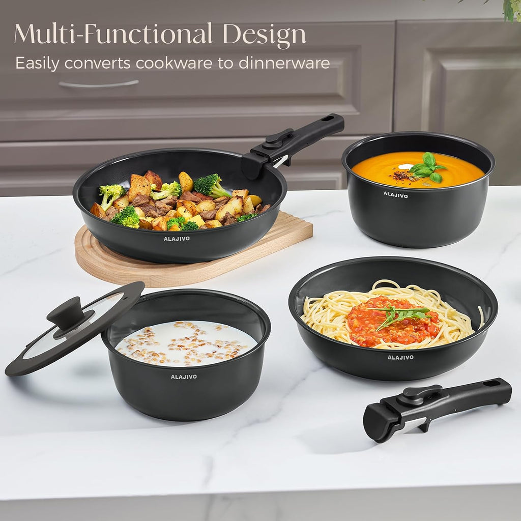 Non Stick Pots and Pans Set 17 Piece