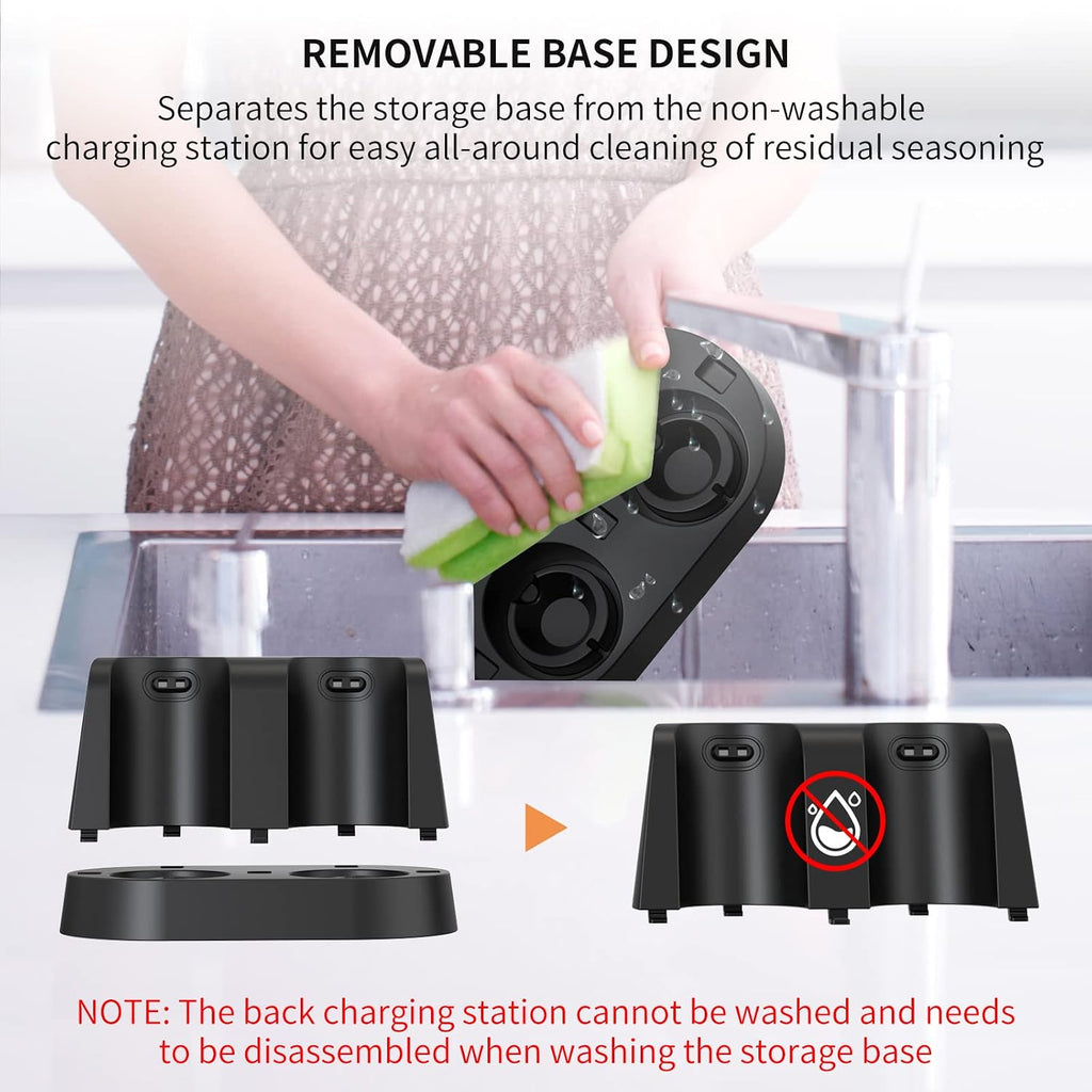 CIRCLE JOY Electric Salt & Pepper Grinder Set