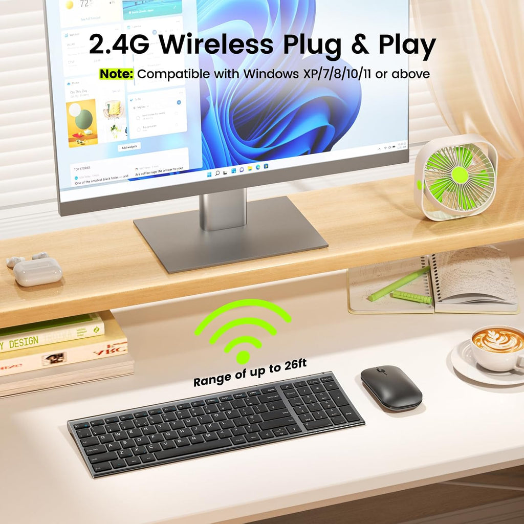 seenda Slim Wireless Keyboard & Mouse Set