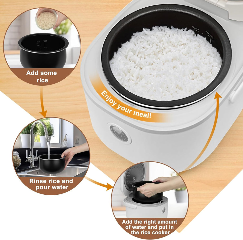 Bear Small Rice Cooker 4 Cup 2L