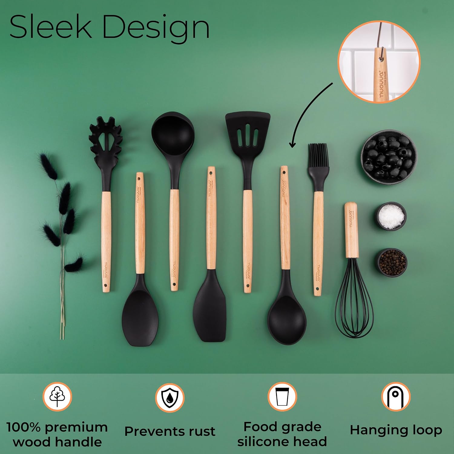 Nuovva Kitchen Utensils Set 35pcs