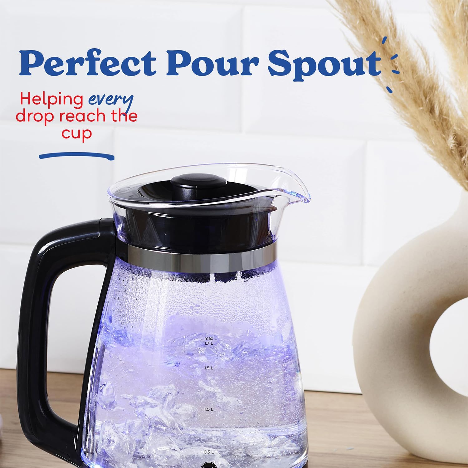 Russell Hobbs 1.7L Cordless Glass Kettle