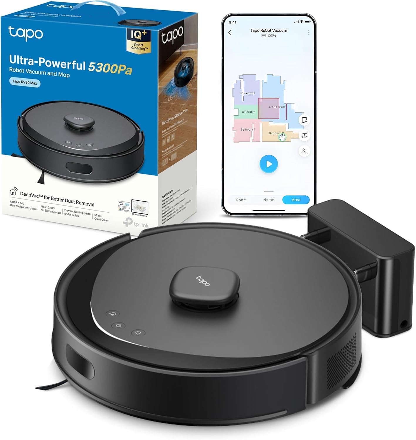 Tapo RV30 Max Plus Robot Vacuum Cleaner