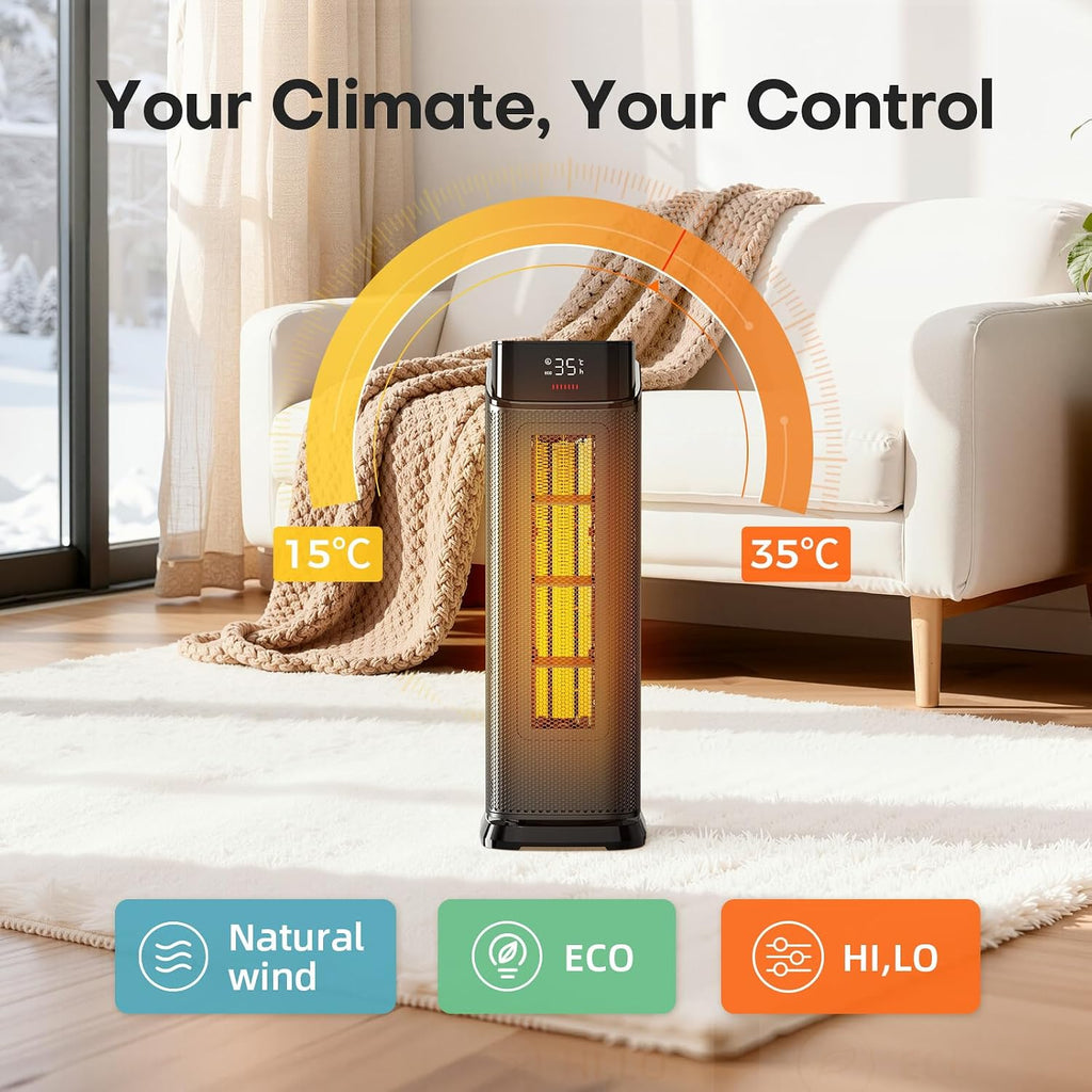 QEXREED Heater 1500W PTC Electric