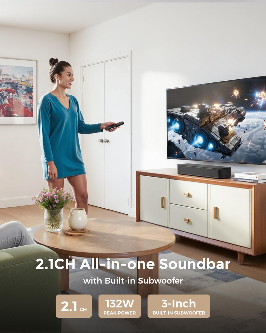 ULTIMEA Soundbar with Wireless Subwoofer
