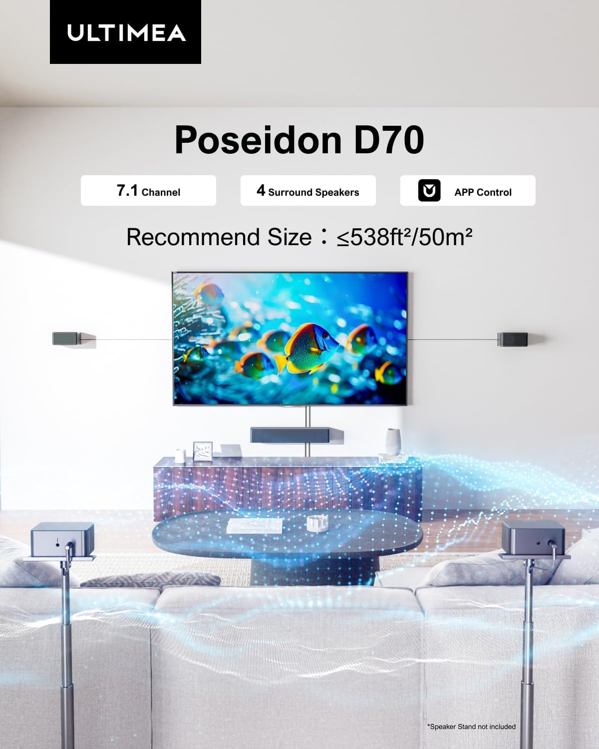 ULTIMEA Soundbar with Wireless Subwoofer
