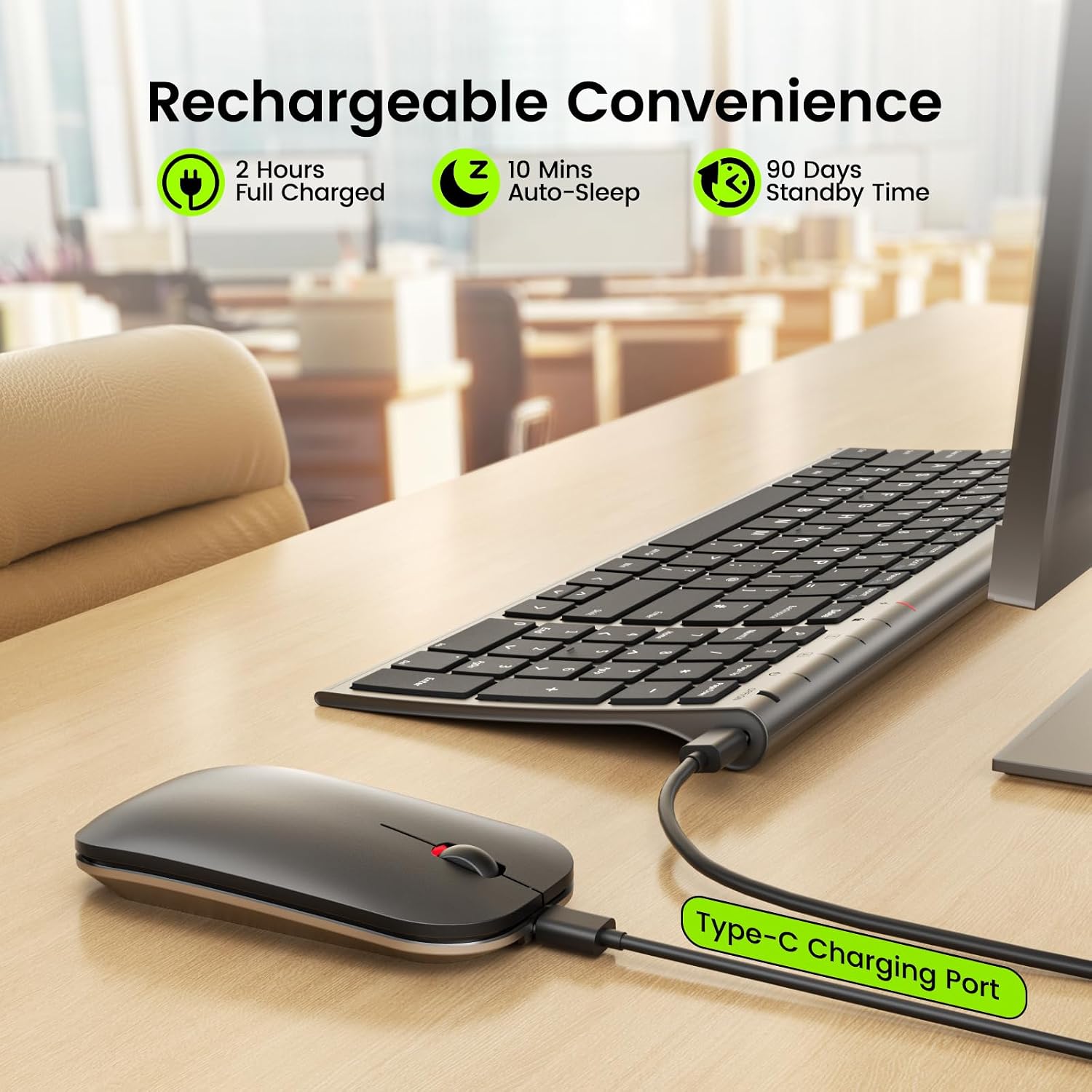 seenda Slim Wireless Keyboard & Mouse Set