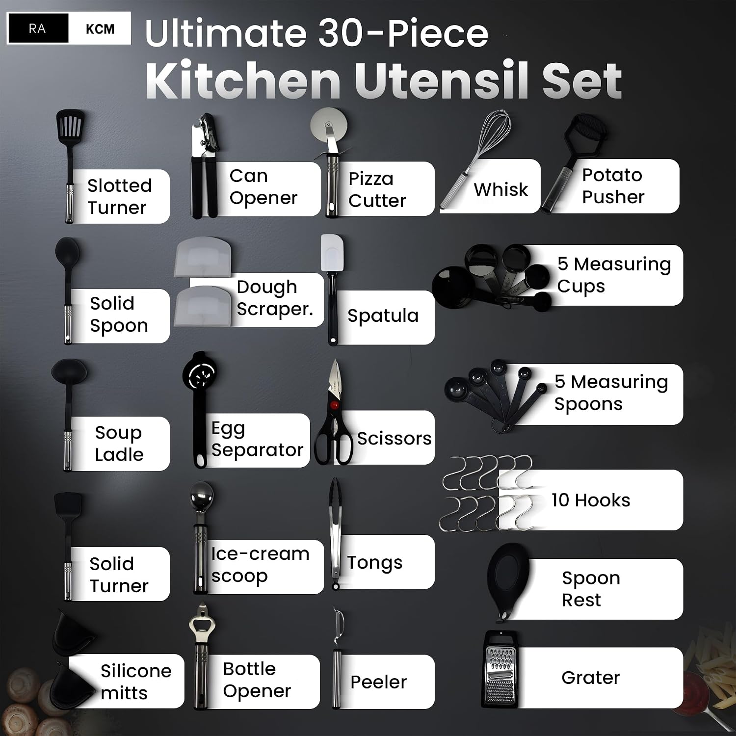 Kitchen Utensils Set 30 Pcs