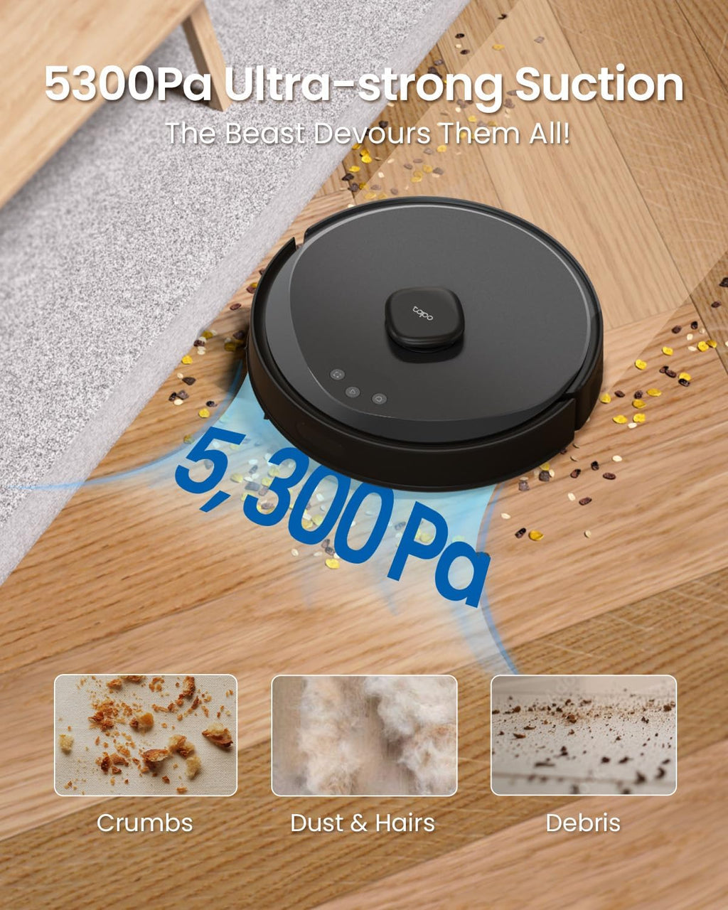 Tapo RV30 Max Plus Robot Vacuum Cleaner