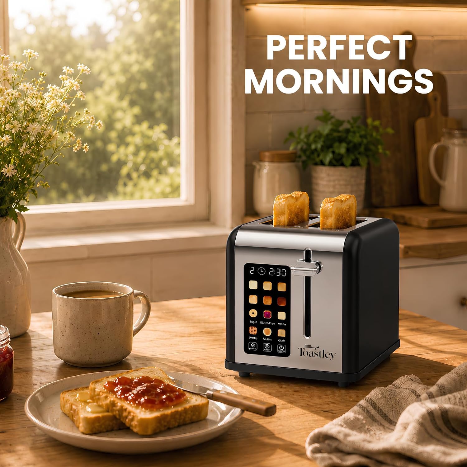 Toastley 2 Slice Smart Toaster