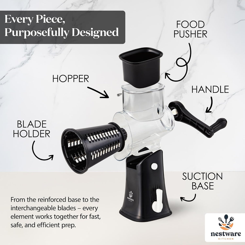 Rotary Cheese Grater 5 Blade