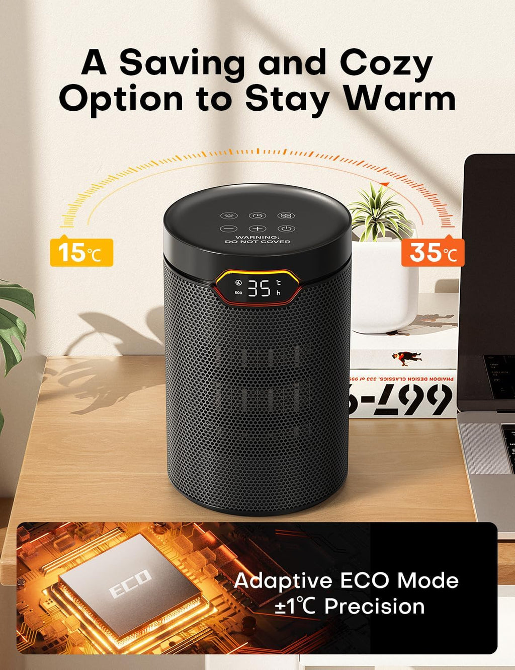 QEXREED Heater 1500W PTC Electric
