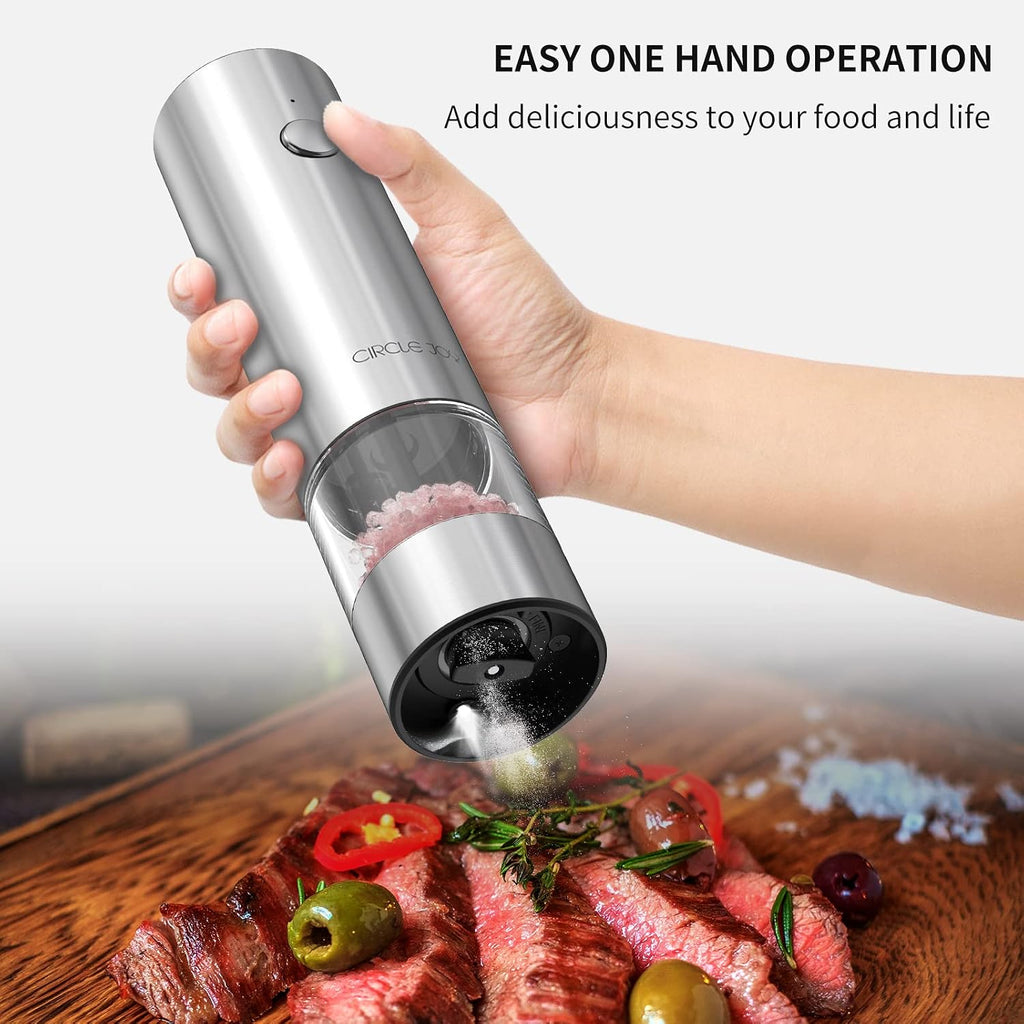 CIRCLE JOY Electric Salt & Pepper Grinder Set